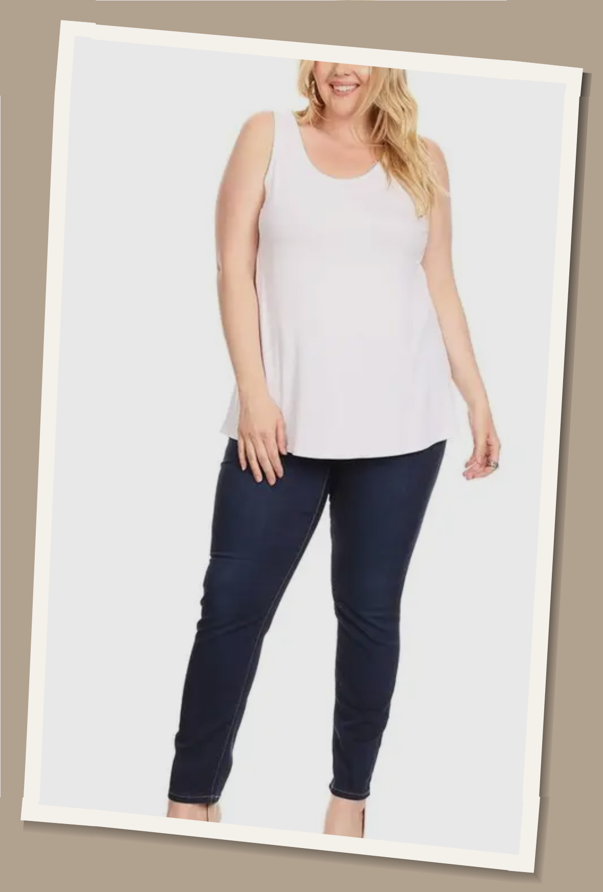 HIGH LOW LAYERING TANK - White