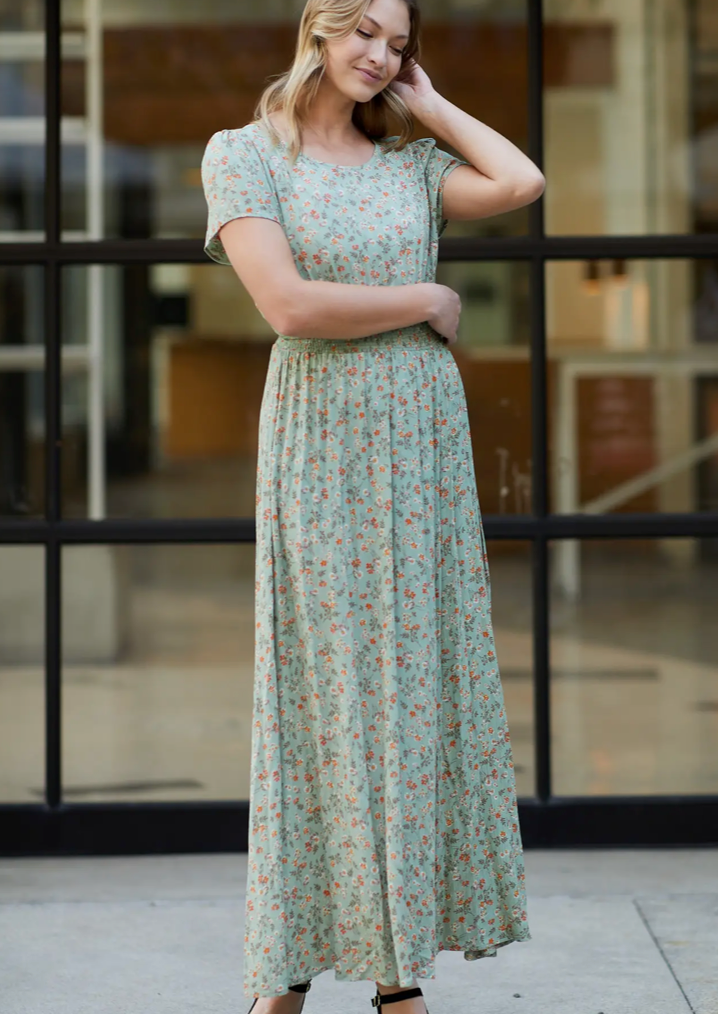 ABIGAIL DRESS - SAGE