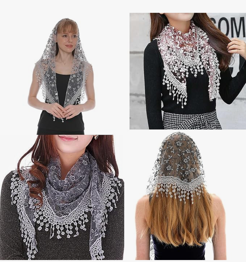 Lace Fringe Scarf