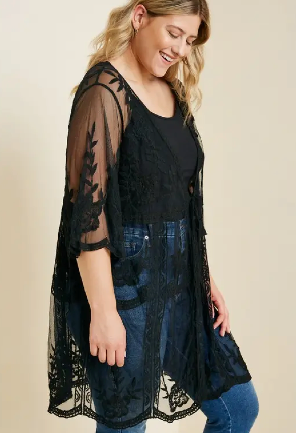 HAUTE FOX Lace Cardigan