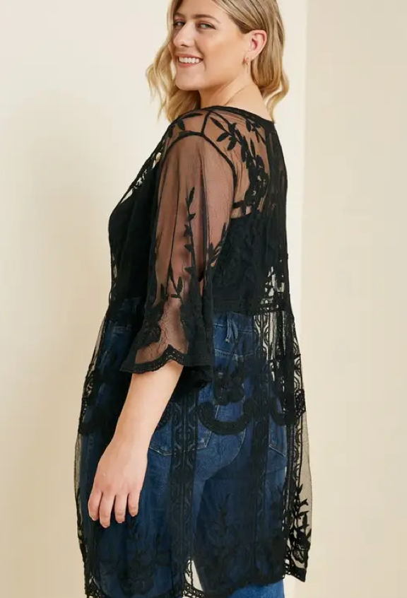 HAUTE FOX Lace Cardigan