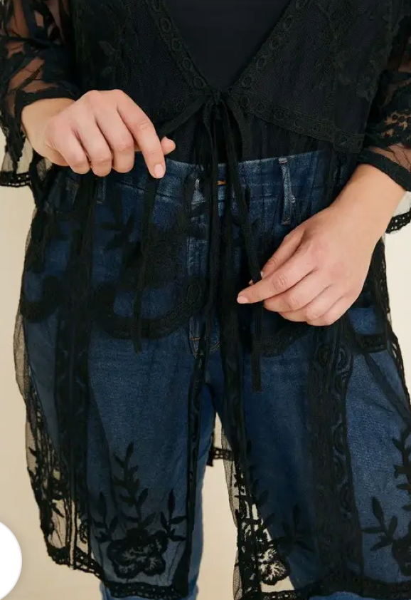 HAUTE FOX Lace Cardigan