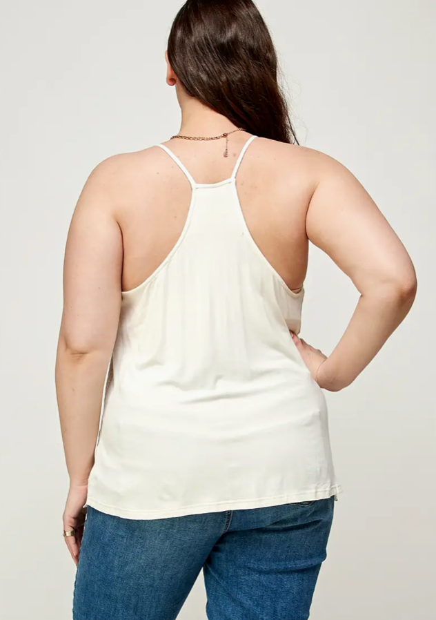 HOT FAUX LACE CAMI