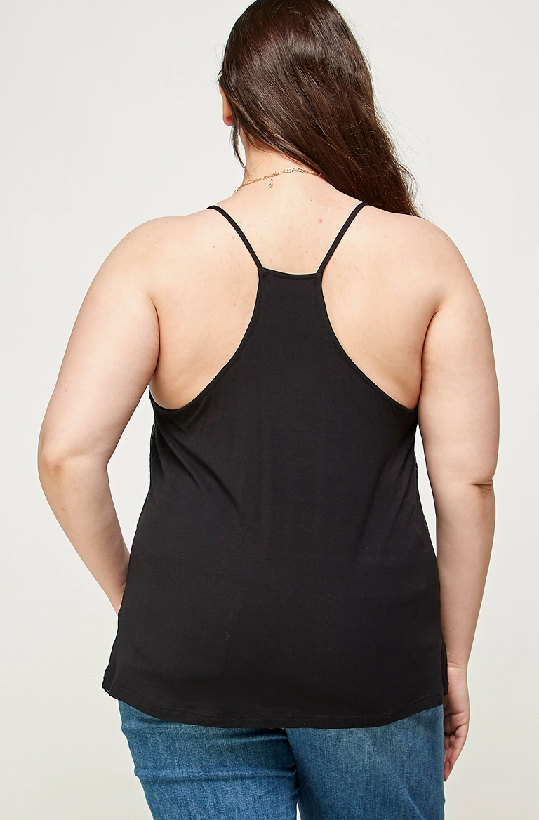 HOT FAUX LACE CAMI