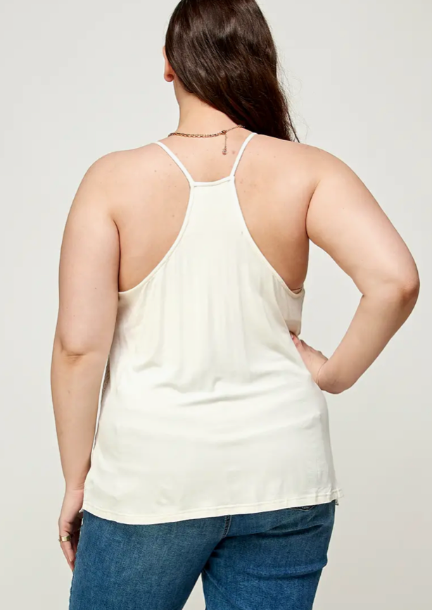 HOT FAUX LACE CAMI
