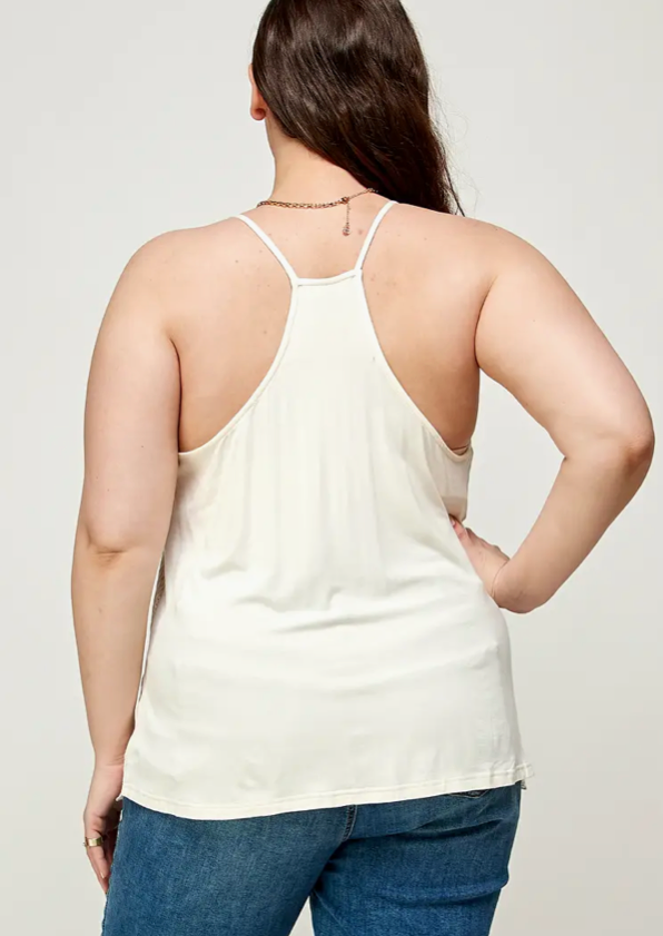 HOT FAUX LACE CAMI