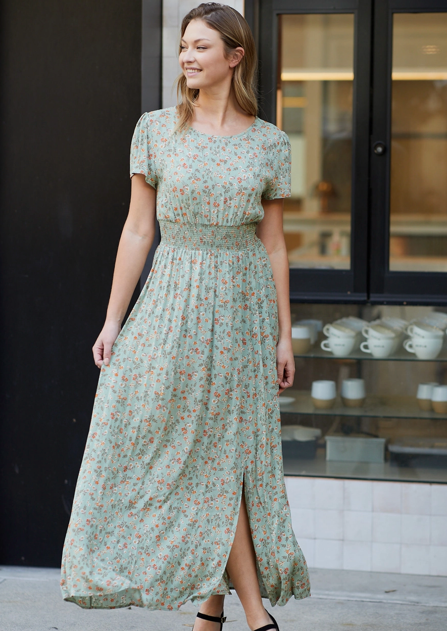 ABIGAIL DRESS - SAGE
