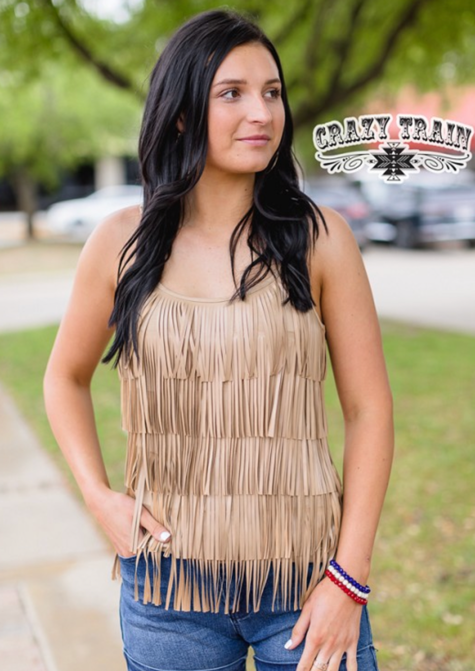 WESTERN WOMAN TANK - CRAZY TRAIN