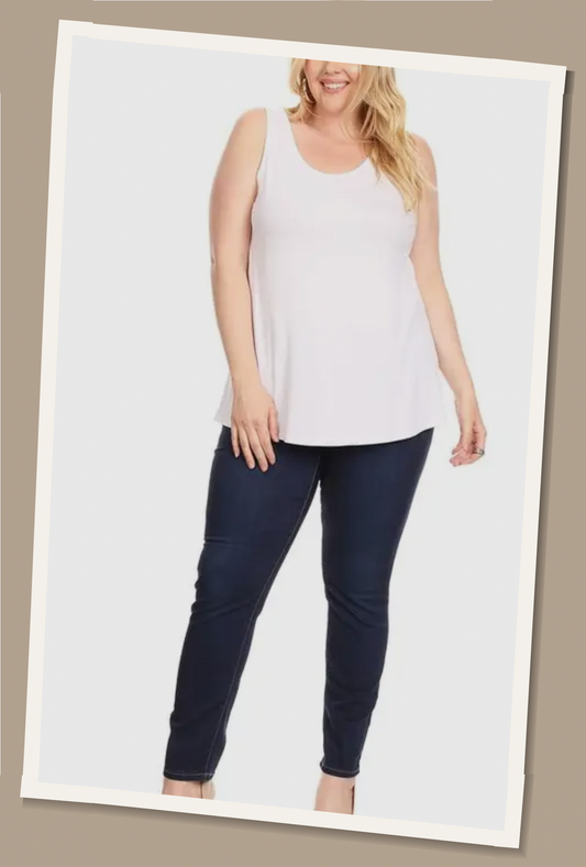 HIGH LOW LAYERING TANK - White