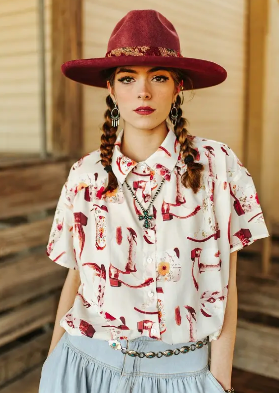 BOOT SCOOTIN RODEO BLOUSE