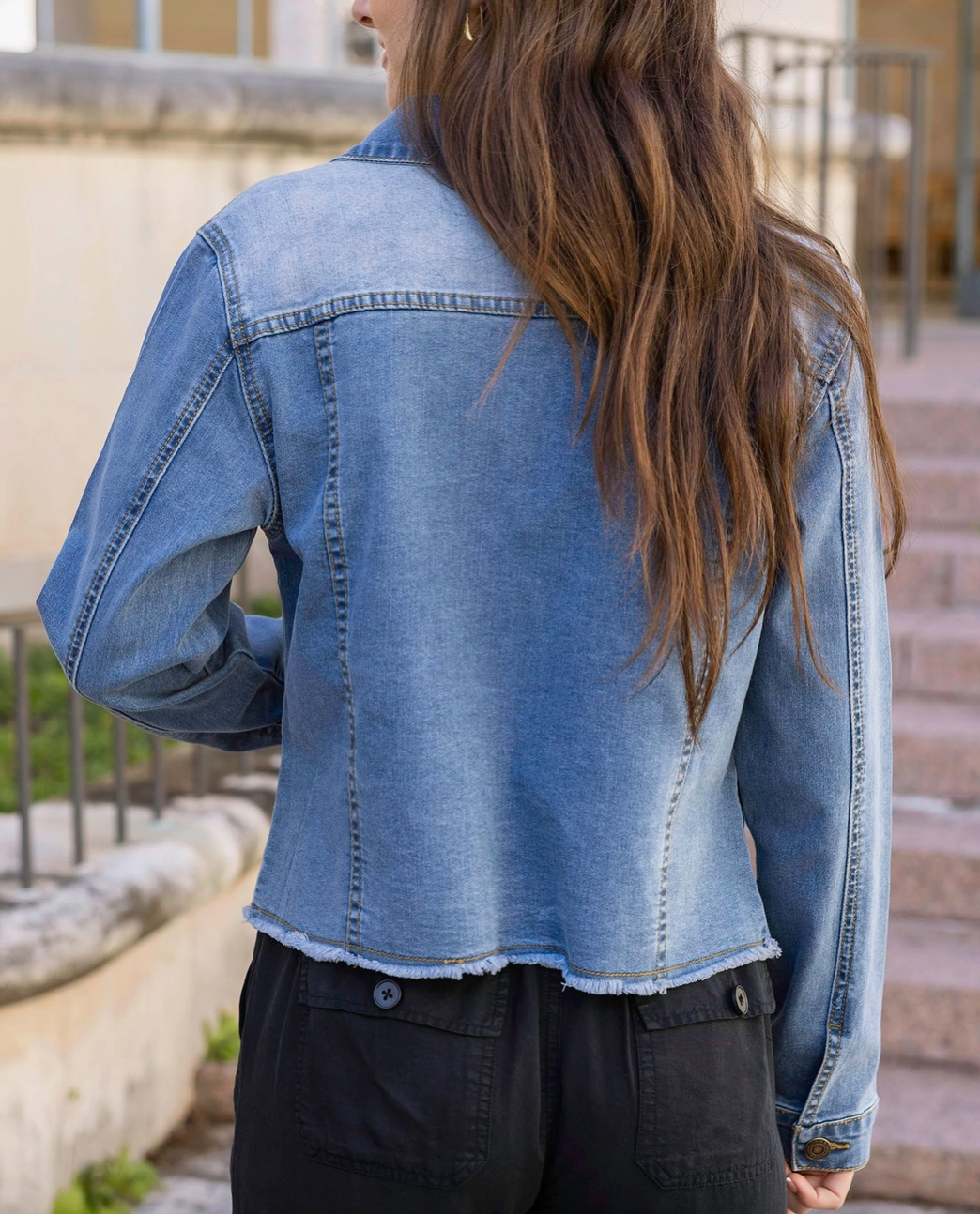 MEDIUM WASH DENIM JACKET